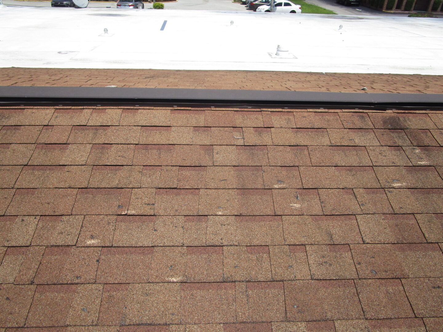 Hail damage roof work inspection